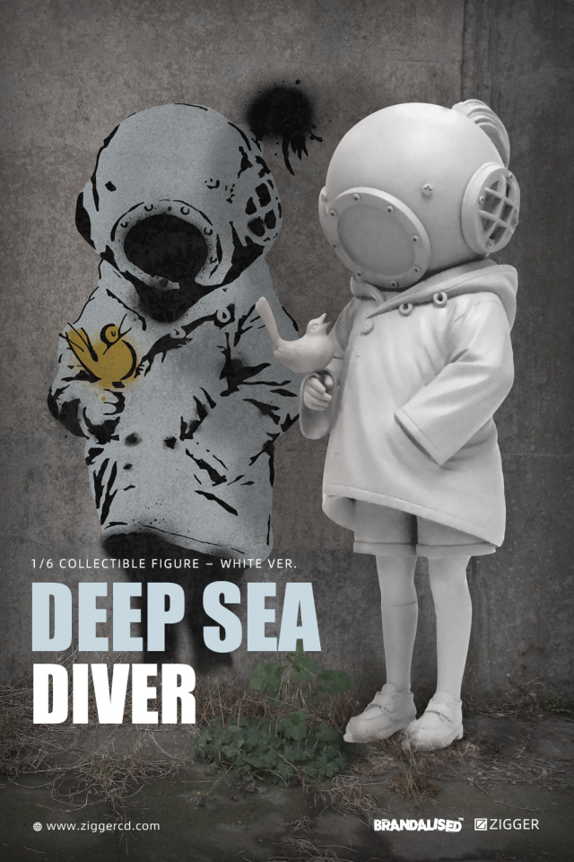ZIGGER新作！塗鴉大師Banksy作品“ DEEP SEA DIVER ”立體化！