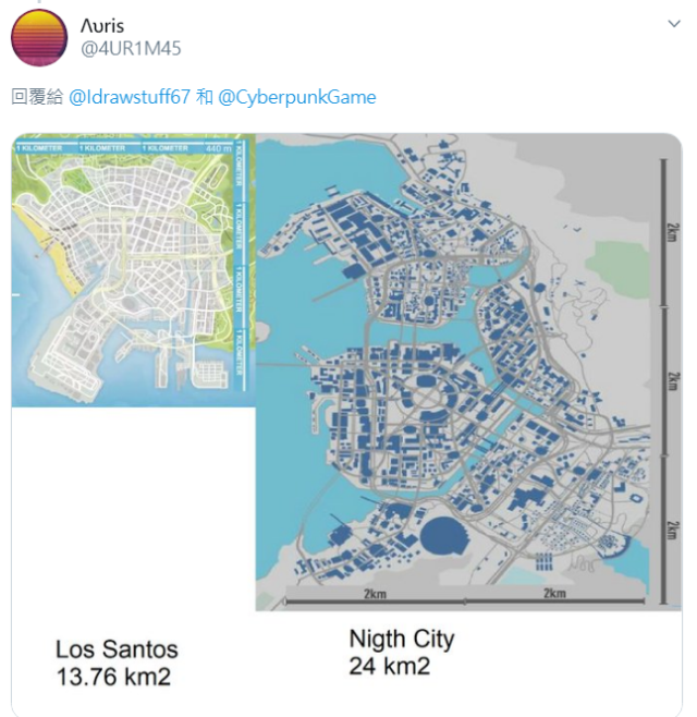 《電馭叛客 2077》新地圖:「惡土」 不夜城外到底還能多大 網友比對GTA才知道