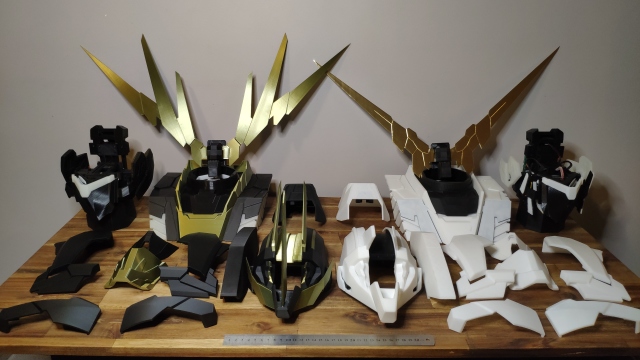 [自動變形]我從建模開始 3D打印做了這個自動變形暴喪頭像+1米高仿生初號機預告