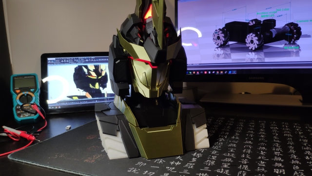 [自動變形]我從建模開始 3D打印做了這個自動變形暴喪頭像+1米高仿生初號機預告