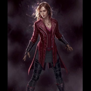 漫威藝術概念師揭示了未曾公開的《復仇者聯盟：奧創紀元》「緋紅女巫」的另一套服裝設計