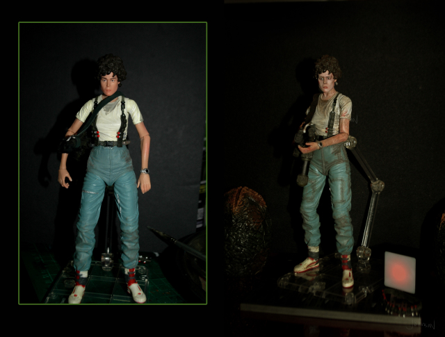 NECA7吋可動 異形女王 艾倫 雷普莉 細節擬真化塗裝作品 還原電影風味