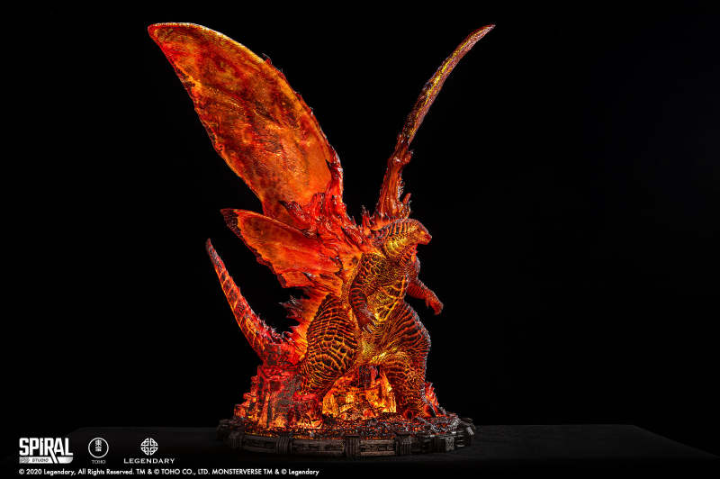 摩斯拉火焰之翼！SPIRAL STUDIO《哥吉拉 II 怪獸之王》紅蓮哥吉拉 終極大師雕像 一般版／豪華版