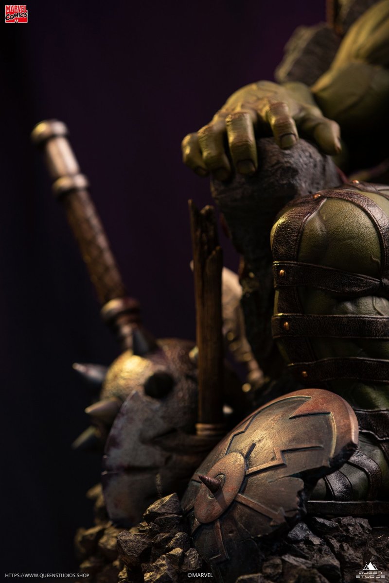Queen Studios MARVEL Comics【綠殤浩克】Green Scar Hulk 1/4 比例全身雕像 普通版/高級版