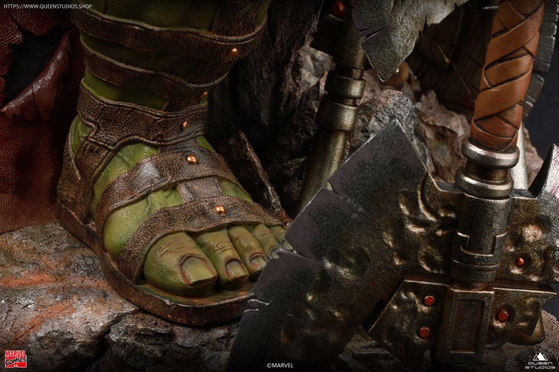 Queen Studios MARVEL Comics【綠殤浩克】Green Scar Hulk 1/4 比例全身雕像 普通版/高級版