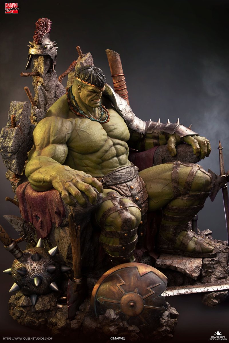 Queen Studios MARVEL Comics【綠殤浩克】Green Scar Hulk 1/4 比例全身雕像 普通版/高級版