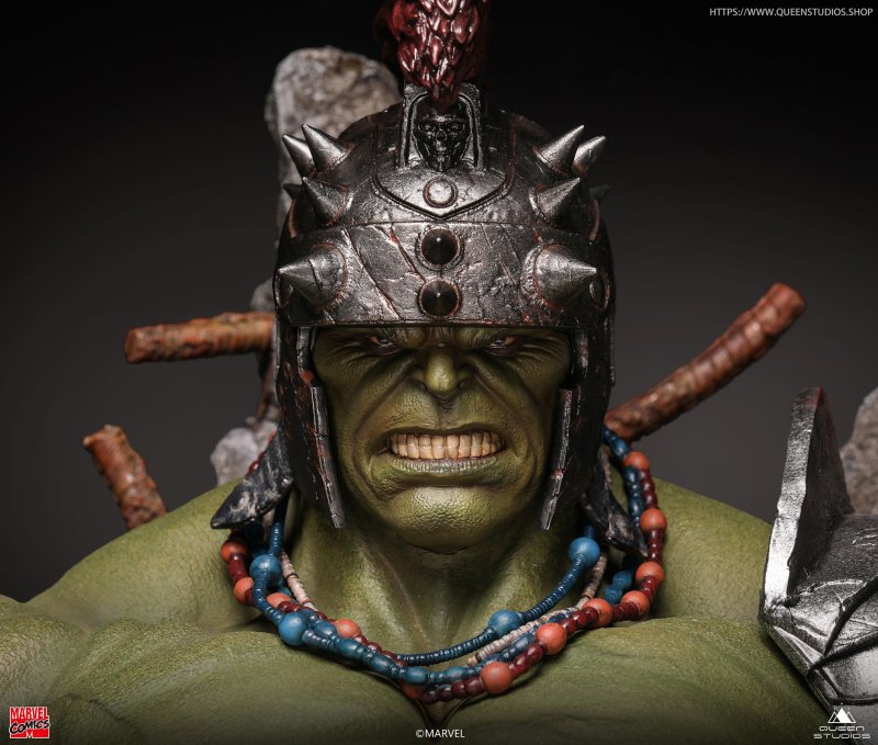 Queen Studios MARVEL Comics【綠殤浩克】Green Scar Hulk 1/4 比例全身雕像 普通版/高級版