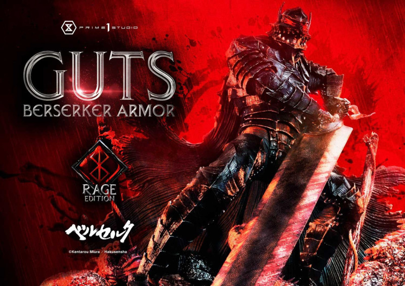 Prime 1 Studio《烙印勇士》凱茲 狂戰士鎧甲（ガッツ狂戦士の甲冑）Rage 1/4 比例全身雕像 普通版/DX版