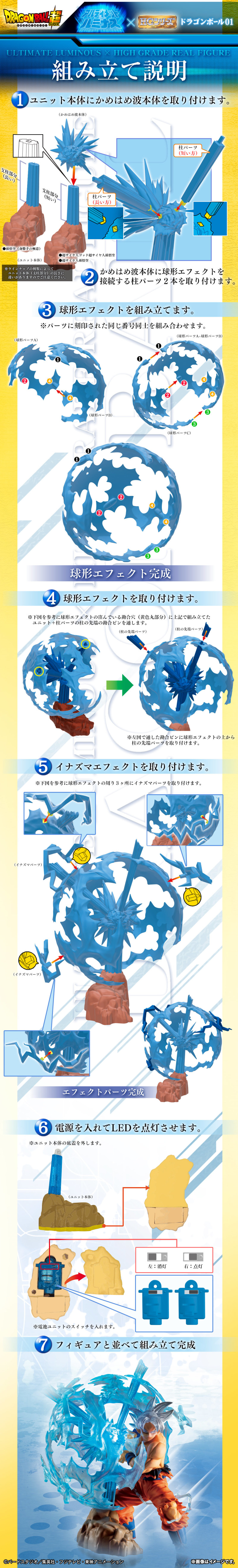 ULTIMATE LUMINOUS x HG 系列「七龍珠 01」轉蛋 展現大魄力龜派氣功波！！