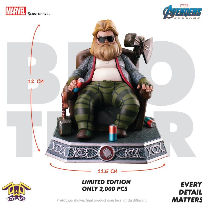 Toylaxy《復仇者聯盟：終局之戰》肥宅索爾（Bro Thor）PVC 塗裝完成品 與沙發融為一體的雷神！