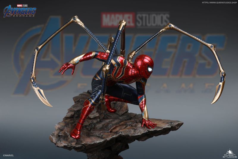 Queen Studios《復仇者聯盟:終局之戰》鋼鐵蜘蛛(Iron Spider)1/4 比例全身雕像 普通版/高級版/豪華版