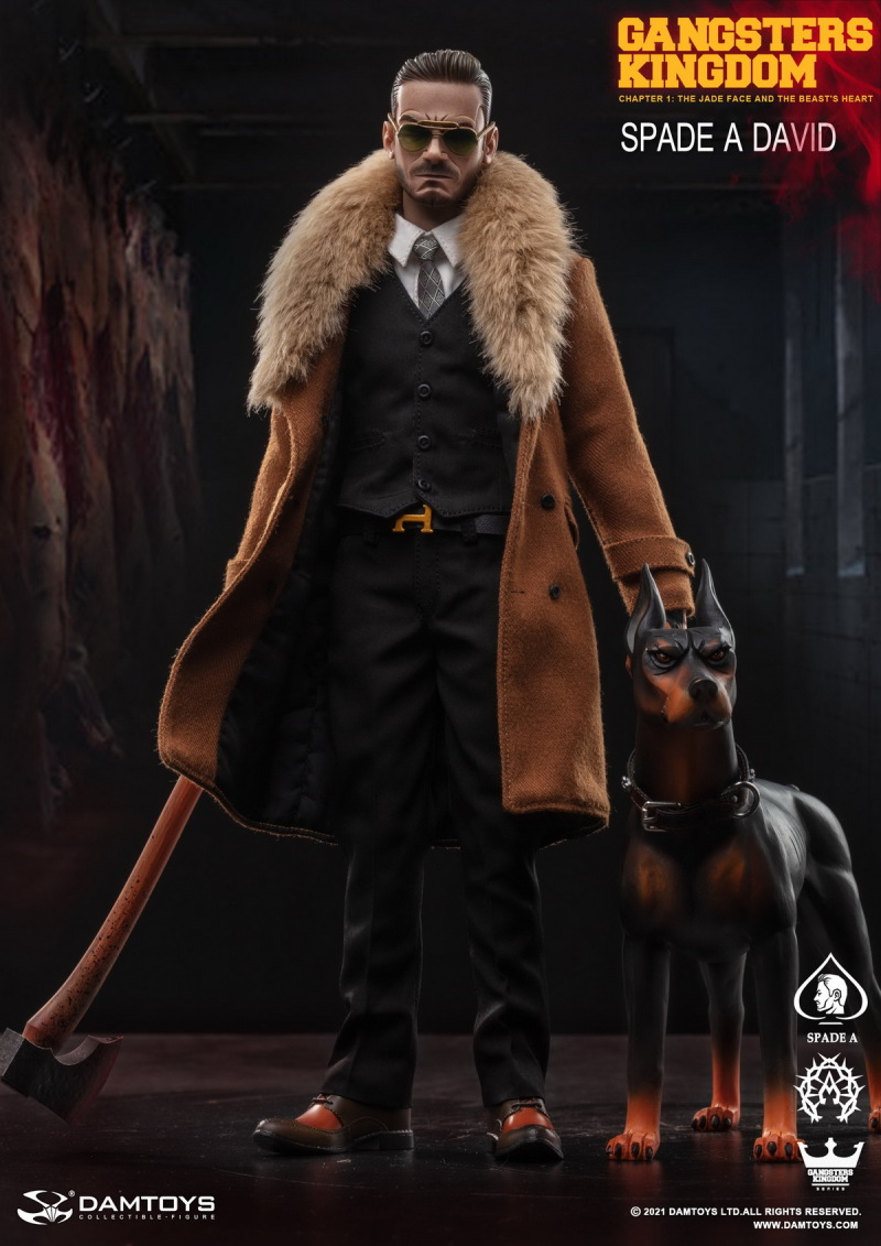 DAMTOYS《黑幫王國》黑桃A-大衛＆杜賓犬 1/6 比例人偶