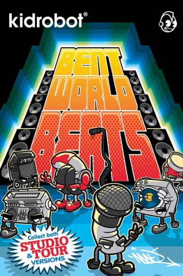 MAD × Kidrobot 推出Bent World Beats 系列玩偶