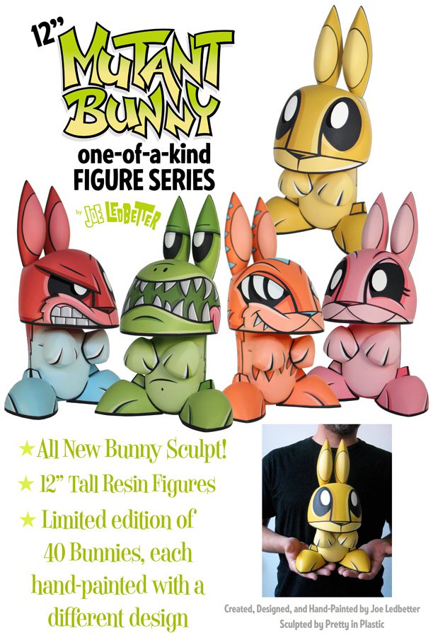 12-inch MUTANT BUNNY Figure Series by Joe Ledbetter