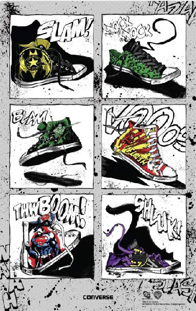 CONVERSE x DC COMICS HOLIDAY 2011 poster