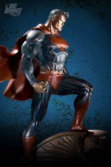 DC Direct 青銅版 超人╱蝙蝠俠 迷你雕像