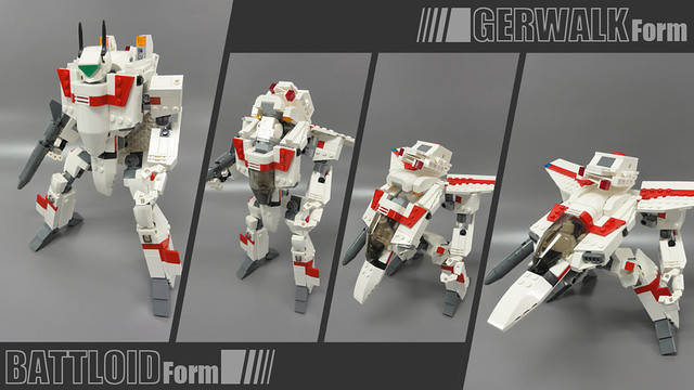 LEGO 玩家自製Macross VF-1！