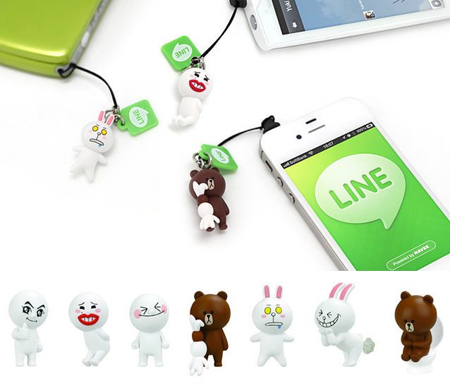 LINE預計推出手機防塵塞吊飾
