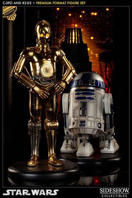 Sideshow - C-3PO 與 R2-D2 Premium Format 雕像
