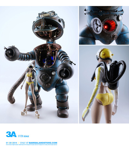 threeA - Kenny wong × Ashley wood 1:12 SEA MONKEY + SNOWPEA | 玩具