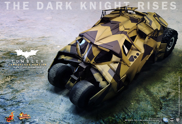 Hot Toys - MMS184 - 黑暗騎士：黎明升起 迷彩塗裝蝙蝠車