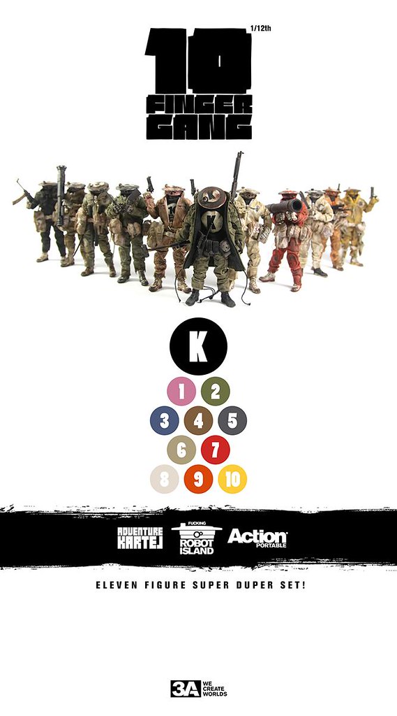 threeA - AP TEN FINGER GANG SUPER DUPER SET ( 11 FIGURES )