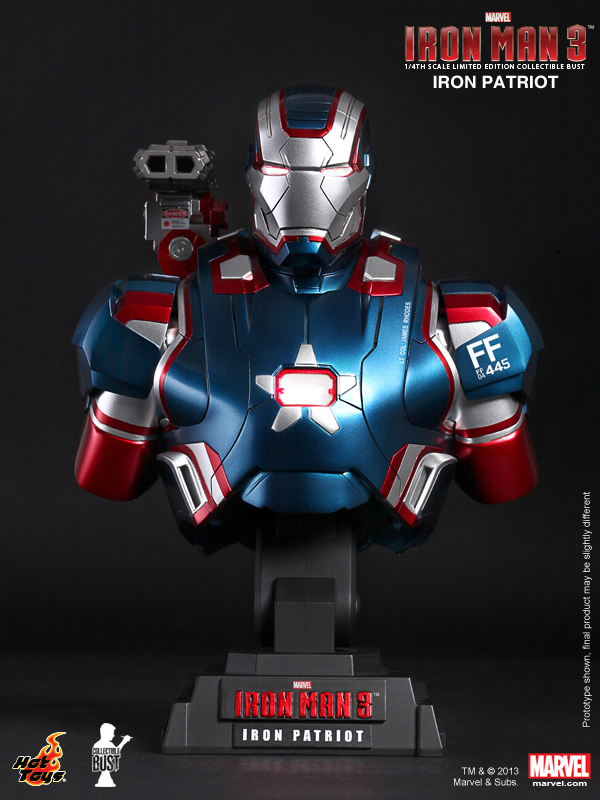 Hot Toys – 鋼鐵人3 ：1/4 鋼鐵愛國者 胸像