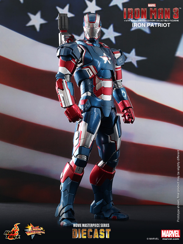 Hot Toys - MMS195D1 - 鋼鐵人: 1/6比例「鋼鐵愛國者」
