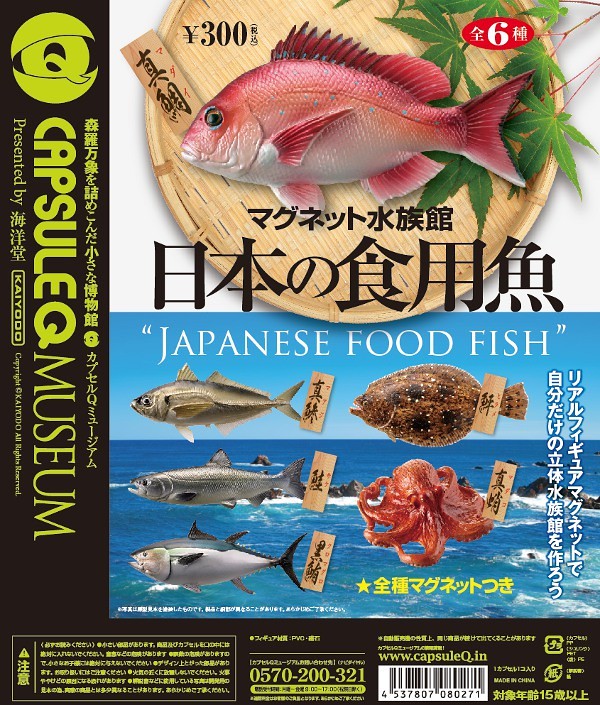 海洋堂 膠囊Q博物館 日本の食用魚