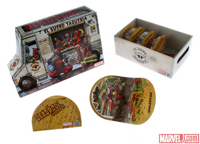 SDCC Marvel Universe 3.75 吋 嘴砲兵團 正宗墨西哥捲餅車限定