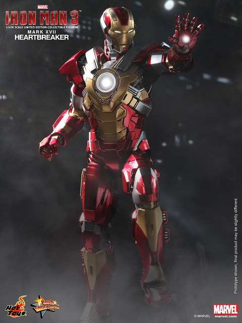 Hot Toys - MMS212 - 鋼鐵人 3: 1/6 比例 馬克17 破心者