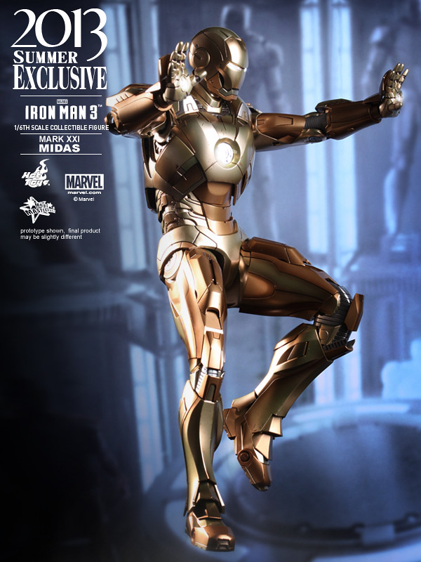 Hot Toys - MMS208 - 鋼鐵人3：鋼鐵人 馬克21 金霸王（Mark XXI Midas）