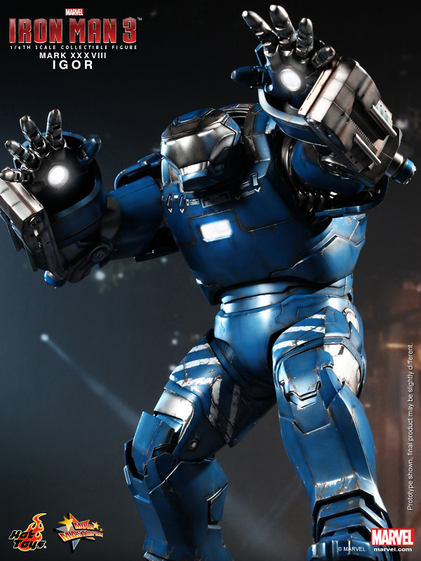 Hot Toys – MMS215 – 鋼鐵人3：鋼鐵人馬克38 -負重裝甲