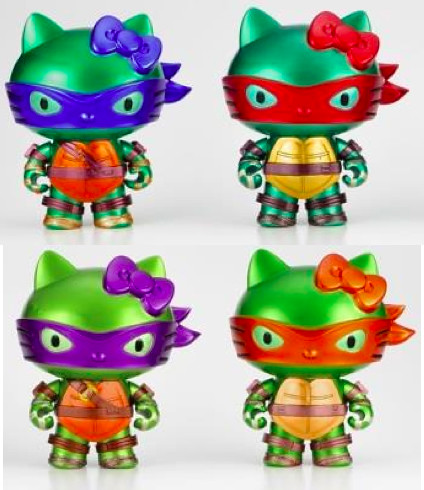 『KT×TMNT』凱蒂貓 × 忍者龜 限定版玩偶登場！！！～