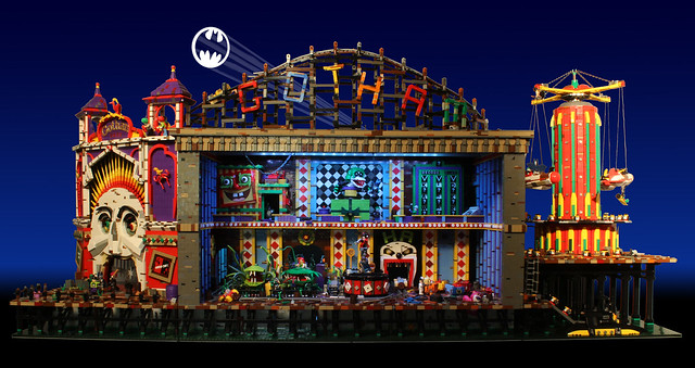 宿敵反派全數登場！超生動的LEGO 蝙蝠俠場景“Joker's Funhouse”