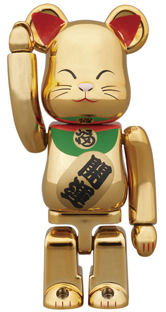 Be Rbrick 金色電鍍招財貓 貳100 400 玩具人toy People News