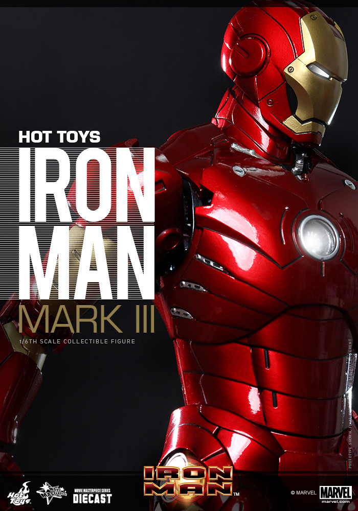 Hot Toys – MMS256D07 – 鋼鐵人: 1/6比例 鋼鐵人馬克3