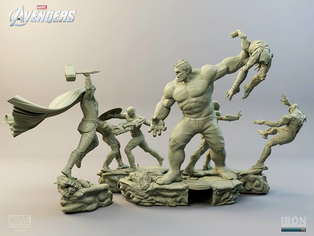 Iron Studios 復仇者聯盟戰鬥 場景雕像