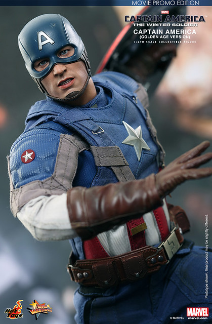 Hot Toys – MMS240 – 美國隊長2：酷寒戰士: 1/6比例 美國隊長 (黃金時代 Ver.) 
