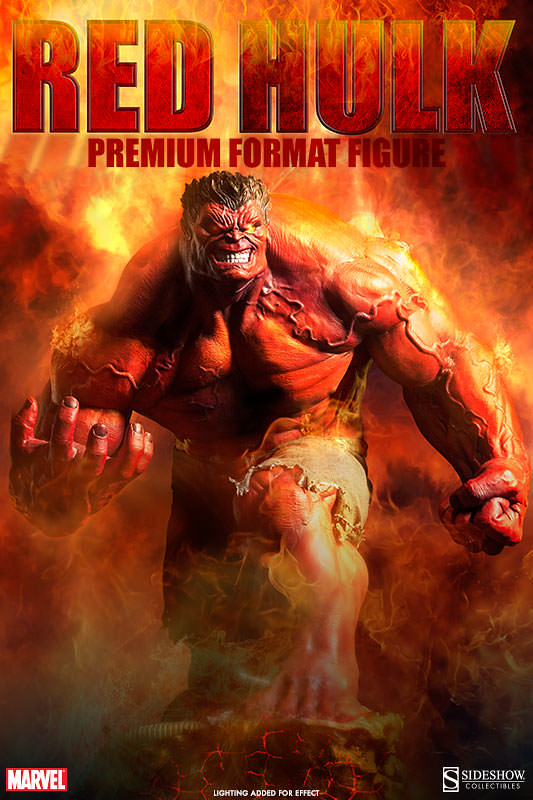【圖片更新】Sideshow – 暴怒的紅浩克 Red Hulk 雕像作品