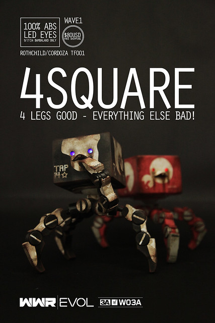 threeA – WWR EVOL【4SQUARE】1/6 比例 四爪方塊