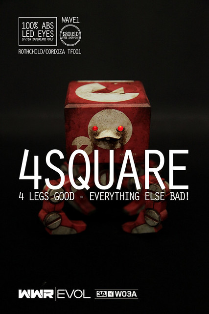 threeA – WWR EVOL【4SQUARE】1/6 比例四爪方塊