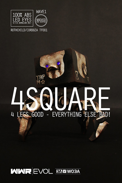 threeA – WWR EVOL【4SQUARE】1/6 比例四爪方塊
