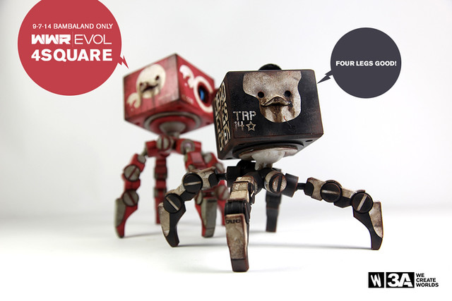 threeA – WWR EVOL【4SQUARE】1/6 比例四爪方塊| 玩具人Toy People News