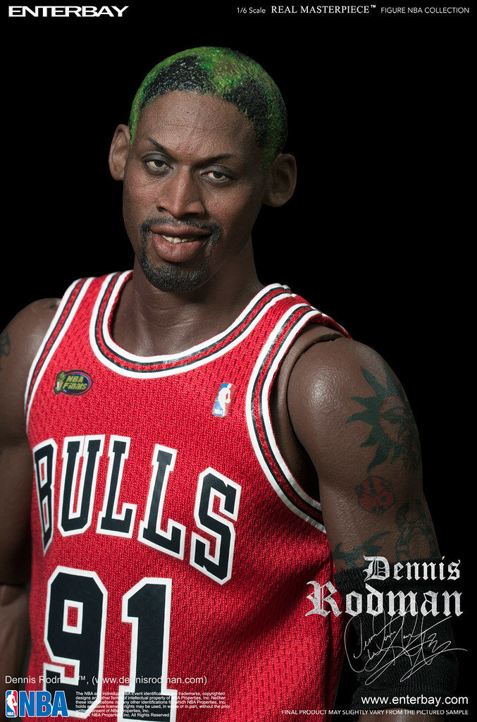 ENTERBAY【丹尼斯·羅德曼】Dennis Rodman 1/6 比例 REAL MASTERPIECE NBA 系列