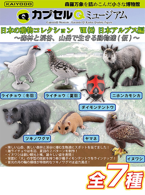 海洋堂 膠囊Q博物館 日本動物篇 第8彈