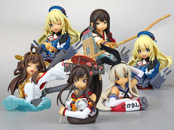 海洋堂 膠囊Q 艦娘中破胸像名鑑