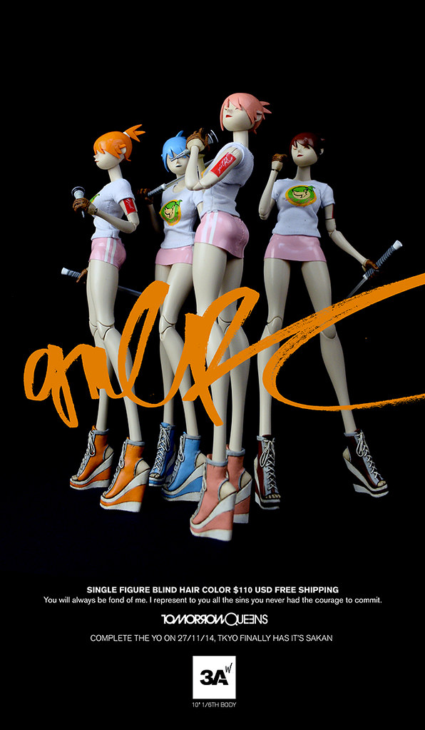 threeA –  POPBOT【GIRL RC】TOMORROW QUEENS 搖滾來襲