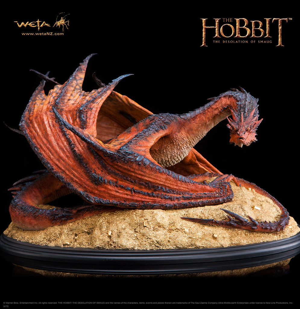 Weta Workshop – 哈比人：荒谷惡龍【惡龍史矛革】Smaug the Terrible 1/72 比例 雕像作品