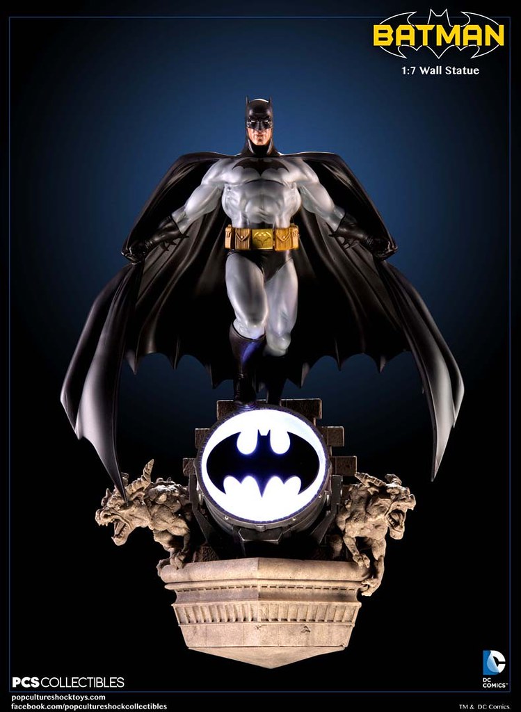 Pop Culture Shock Toys【蝙蝠俠壁掛雕像】Batman 1:7 比例 Wall Statue